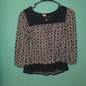 Shirt withwith little Blue owls